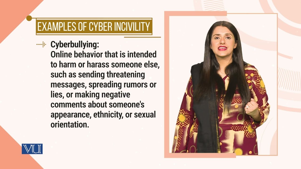 Cyber Incivility | Introduction to e-Learning & Teaching for Faculty | VU001F_Topic159
