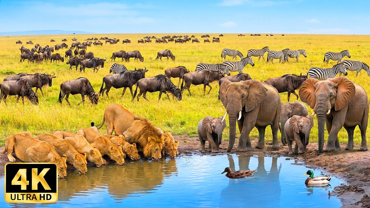 Soothing African Wildlife in 4K | Peaceful Animal Encounters in Nature