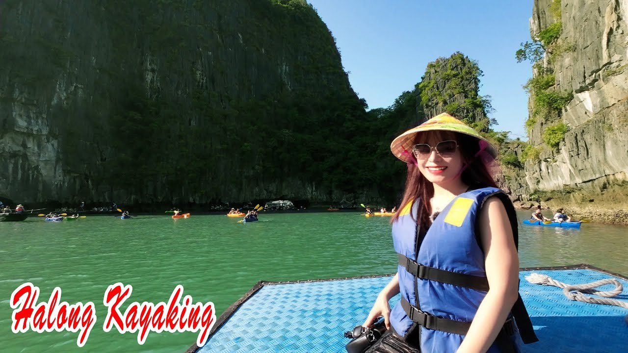 Chèo thuyền kayak Hang Luồn | Tour tham quan Vịnh Hạ Long 1 ngày p2 | Du lịch Vịnh Hạ Long