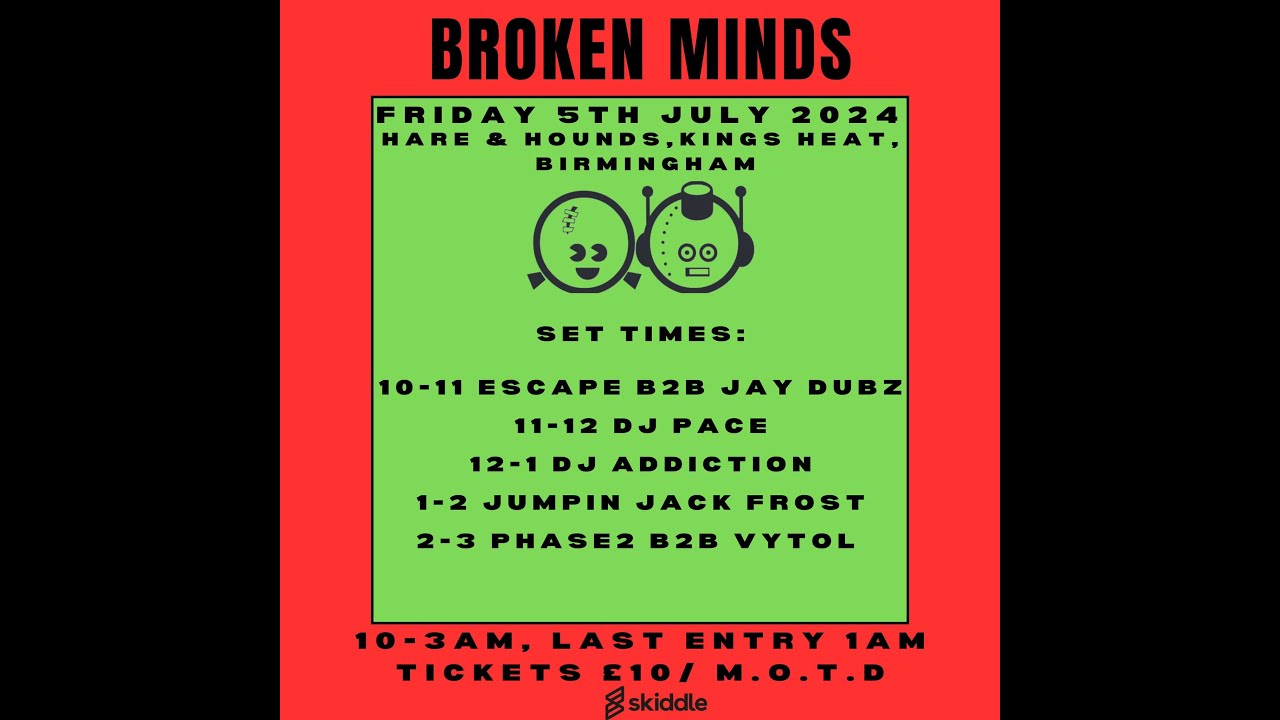 01 Escape b2b Jay Dubz Broken Minds July 2024