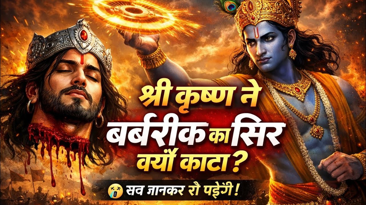 श्री कृष्ण ने बर्बरीक का सिर क्यों काटा? 😱 | महाभारत का सबसे बड़ा त्याग | सच्चाई जानकर रो पड़ेंगे!