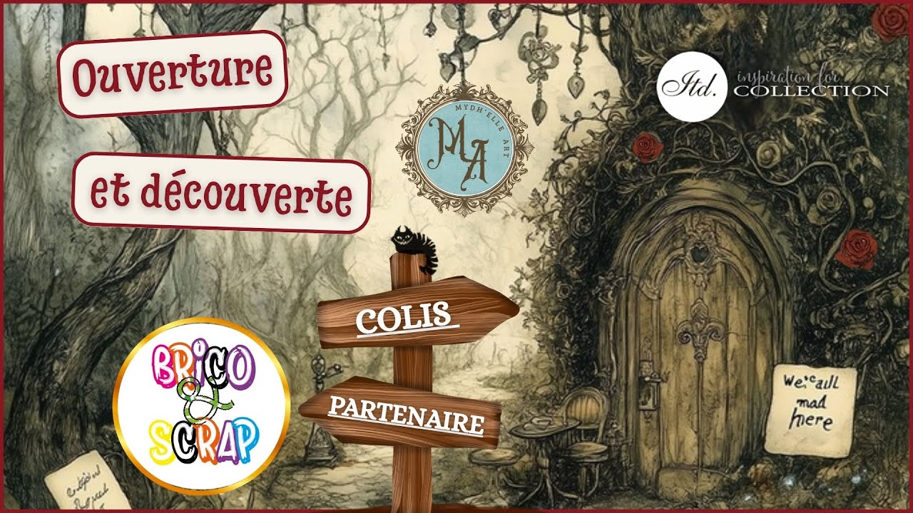 🐇💖🃏 OUVERTURE COLIS PARTENAIRE @Boutique Brico & Scrap @itdcollection #unboxing #scrapbooking