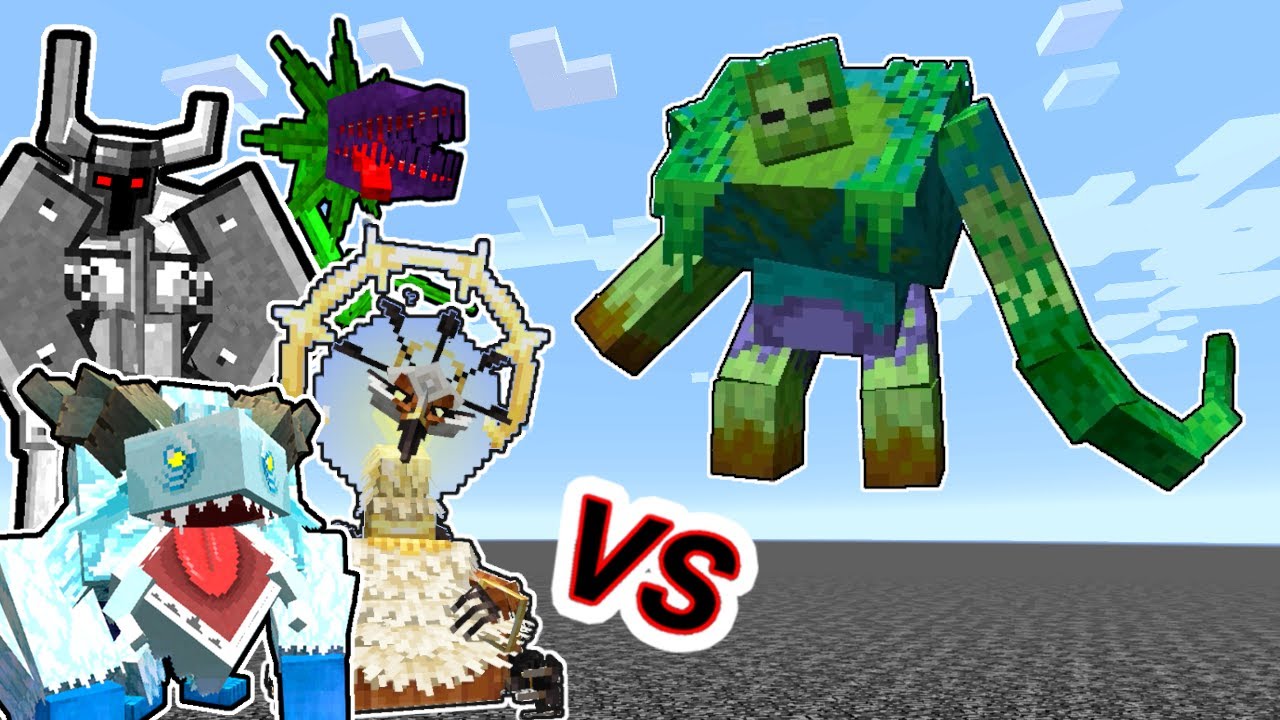 Mutant Jungle Zombie Vs. Mowzie's Mobs Monsters in Minecraft