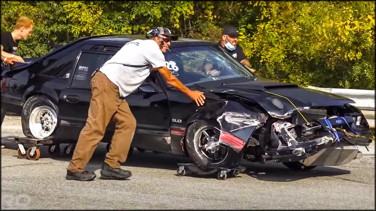 800hp Mustang CRASHES HARD into the Wall -- (The Racing Community Comes Together to Help)