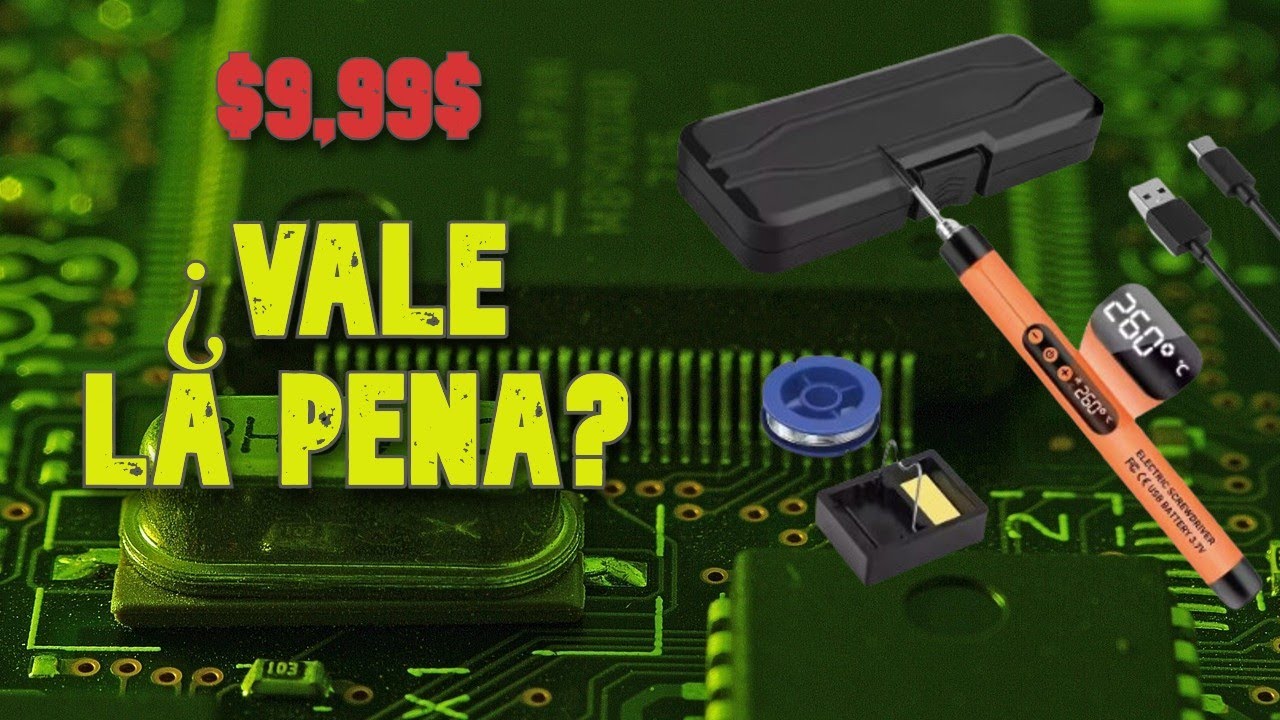⚡️&iquest;Este Soldador Inal&aacute;mbrico Vale la Pena?⚡️🔧 Mejor Soldador Digital USB Inal&aacute;mbrico 🔋