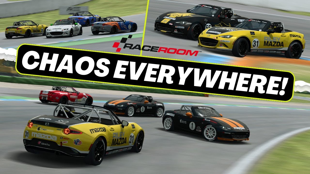 RaceRoom | 15 Minutes of MAYHEM! Mazda MX-5 @ Hockenheim