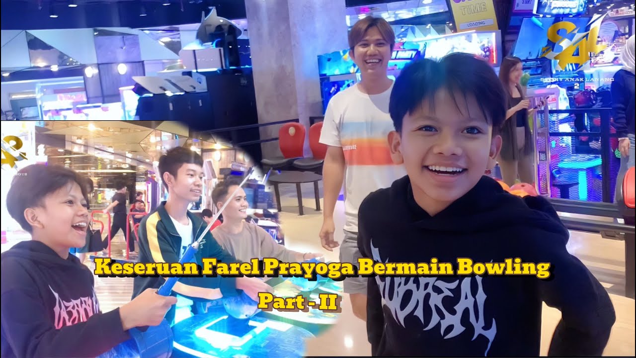 KESERUAN FAREL PRAYOGA BERMAIN BOWLING PART II