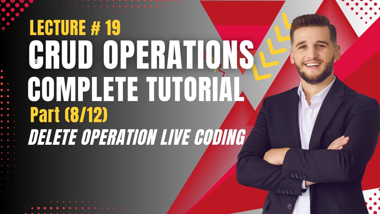 DELETE Query Live Coding | CRUD Operations Tutorial | Complete Implementation | CS619 Lecture #19