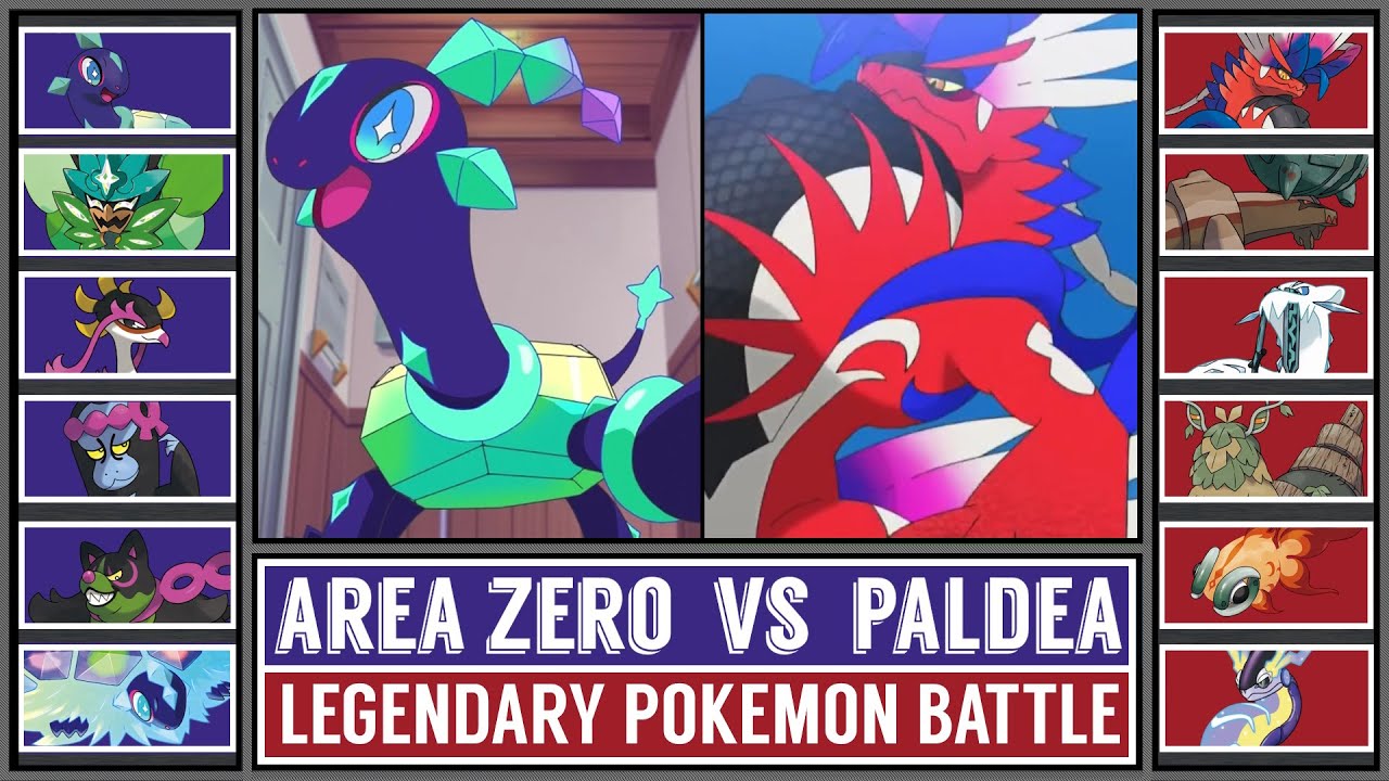 Legendary Pokémon Battle: AREA ZERO vs PALDEA [DLC vs Scarlet/Violet]