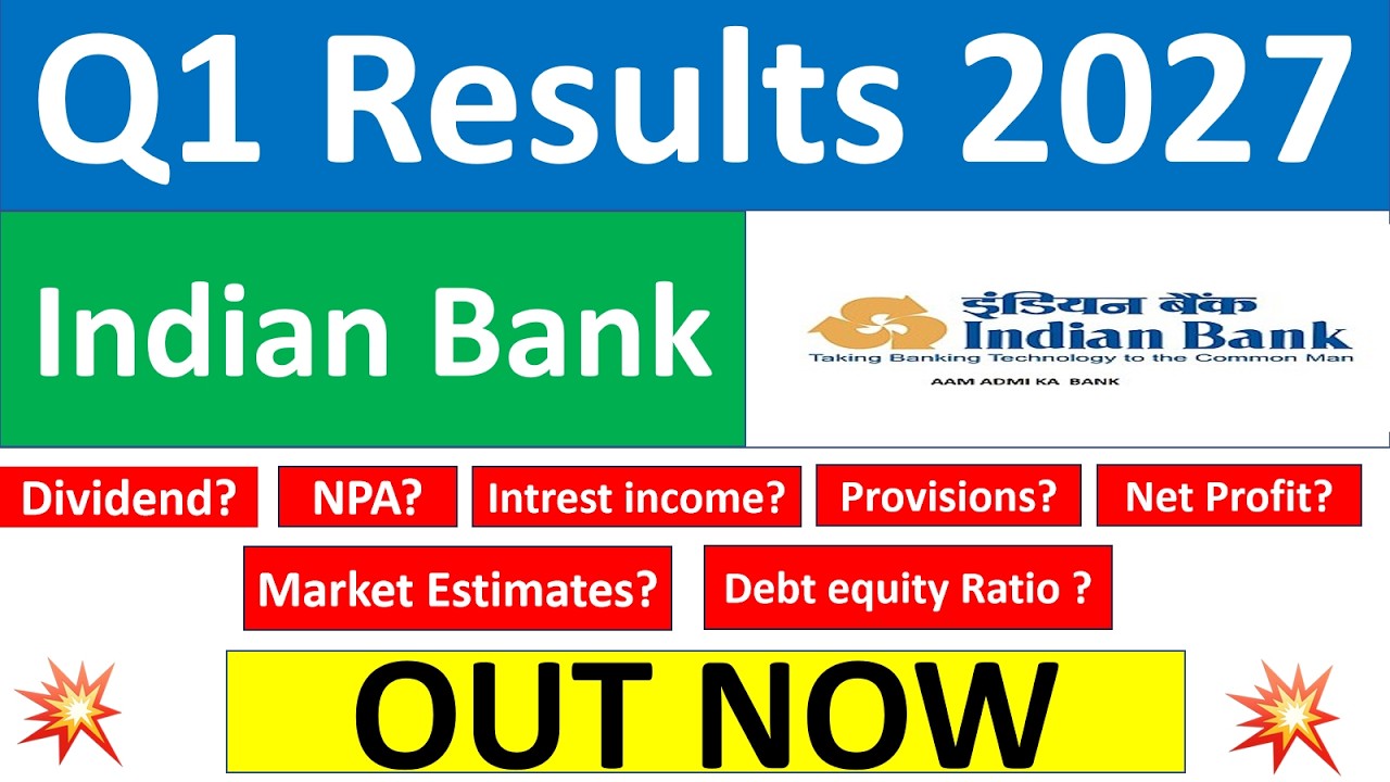 Indian Bank q1 results 2027 | Indian Bank results today | Indian Bank Share News | Indian Bank Share