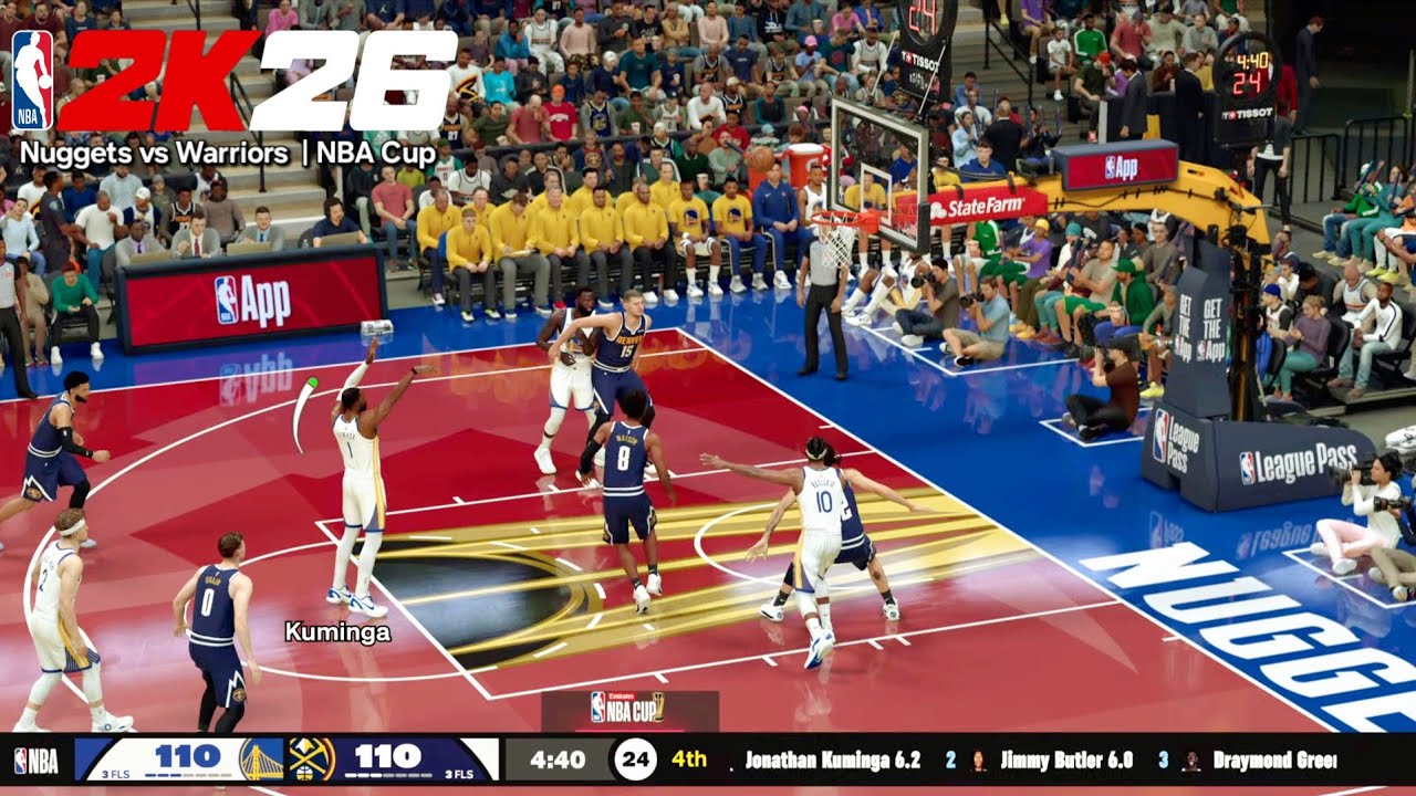 NBA 2K26 | Warriors @ Nuggets Wild Ending! Realistic Gameplay | PS5