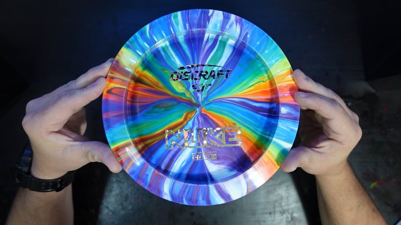 Dyeing Both Sides of a Disc at the Same Time - The Full Submerge - #discgolf #fluidart