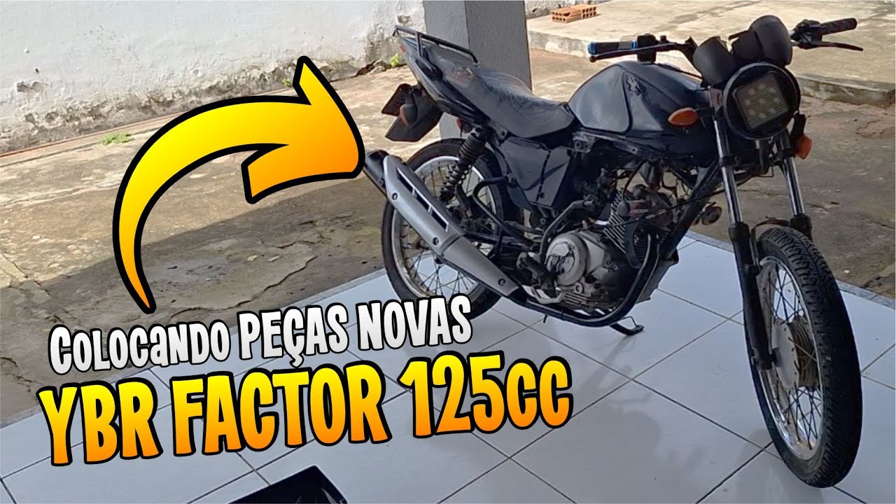 PROJETO FACTOR 125cc - Iniciando a trocas das peças - Frente e Rabeta.