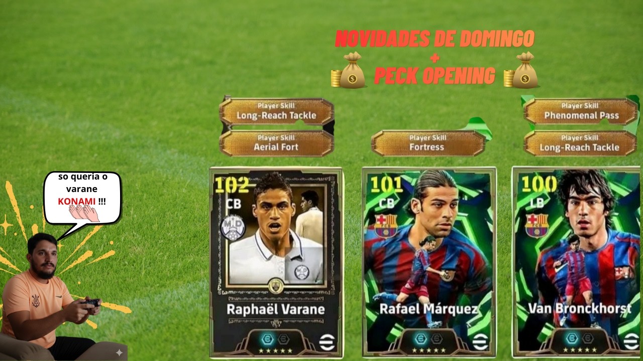 novidades sobre a atualização de domingo + peck opening