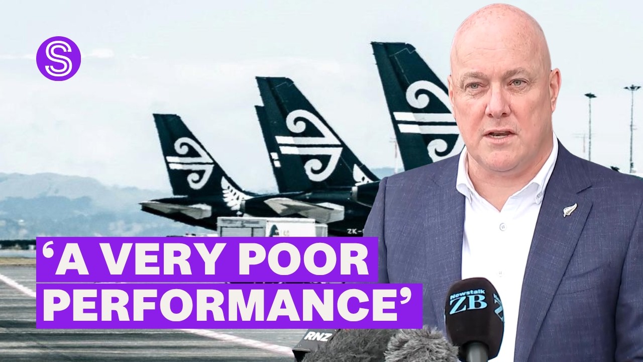 Премьер-министр Лаксон раскритиковал Air NZ после убытка в 336 млн долларов, а Сеймур вновь призв...
