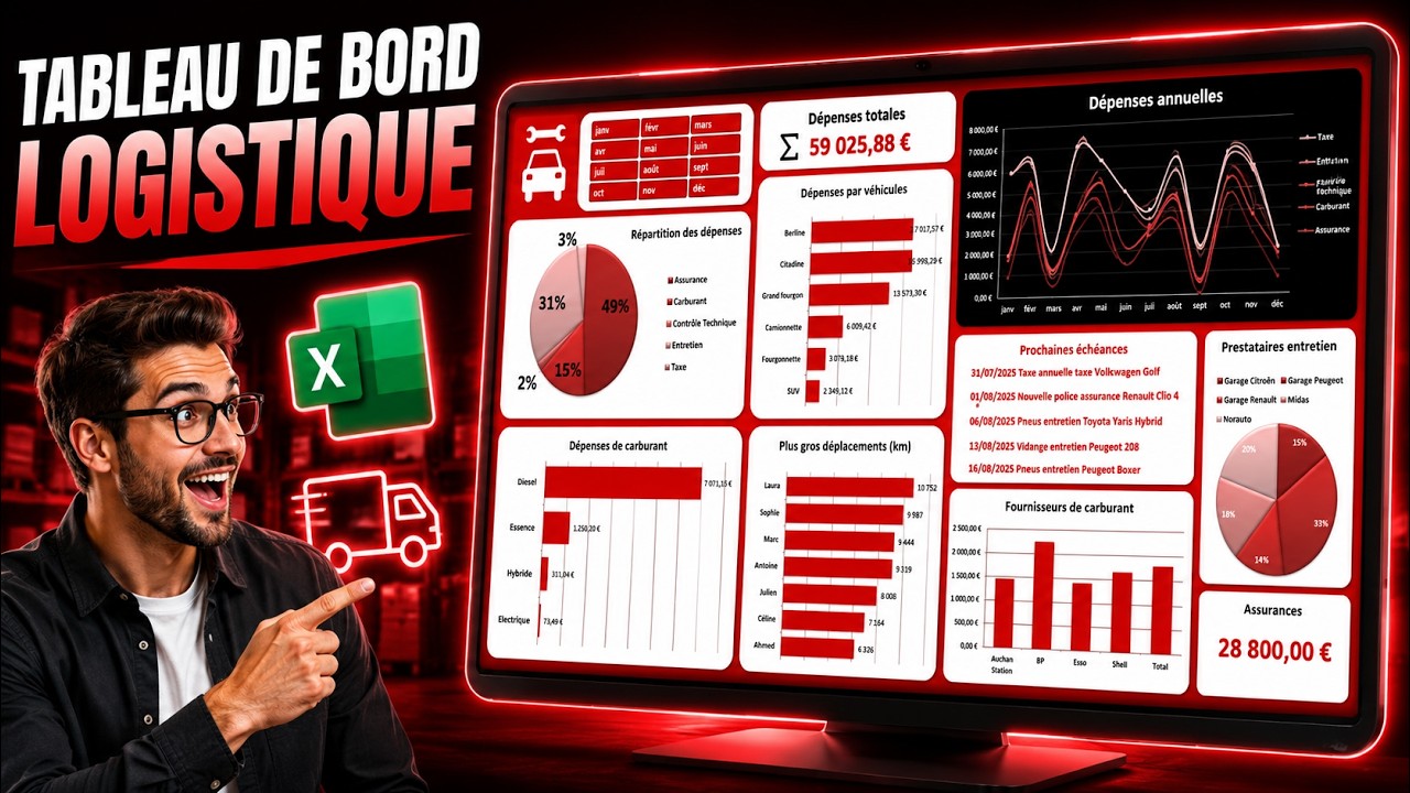 Le tableau de bord interactif pour la logistique