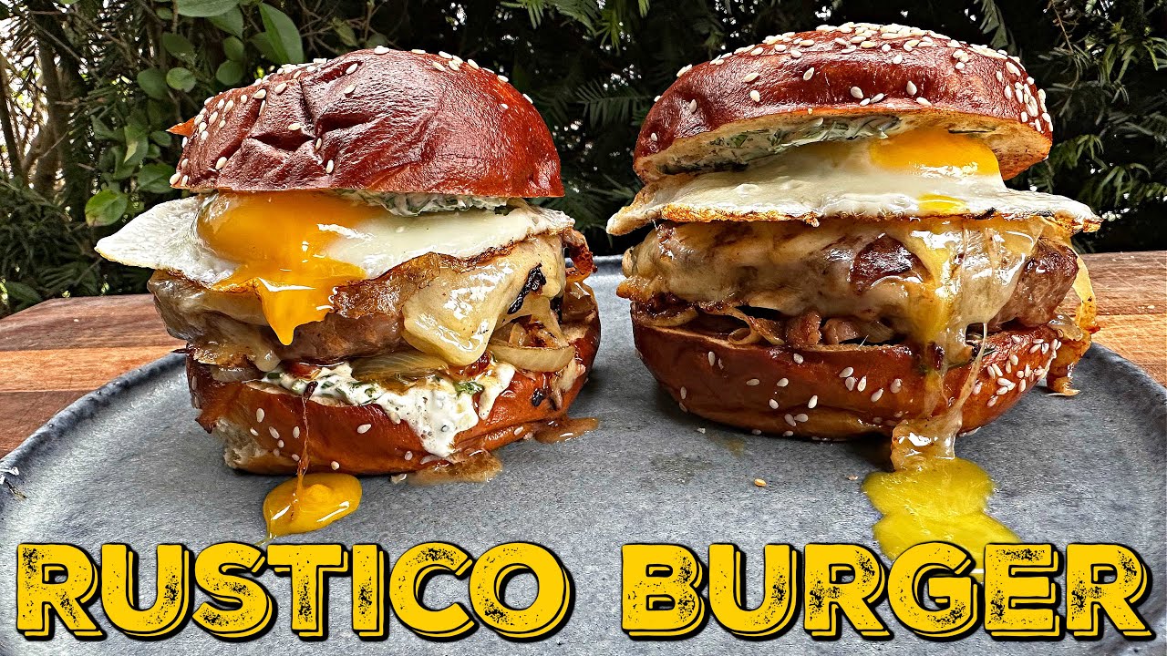 RUSTICO BURGER - Speck, Zwiebel, Spiegelei... eine herrliche Sauerei!
