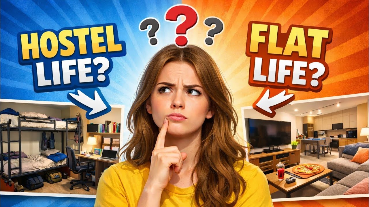 Hostel life vs Flat life at Jamia #hostellife #jamia #jamiahostel #pglife #trendingshorts #trending