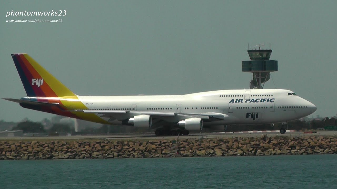 FINAL Air Pacific Boeing 747-400 Take Off from Sydney Airport SYD / YSSY