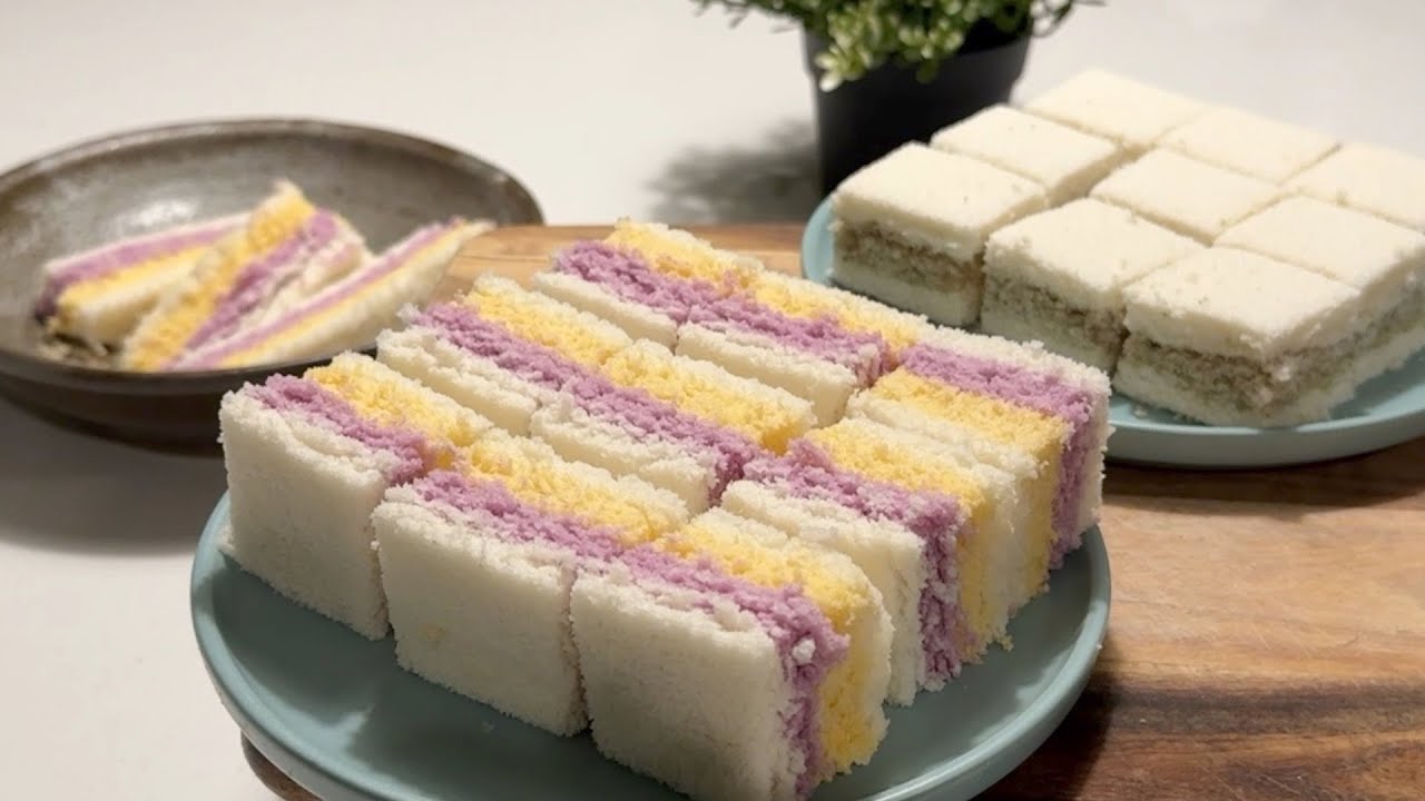 彩色松糕 详细配比和一些小秘籍【田园时光美食】