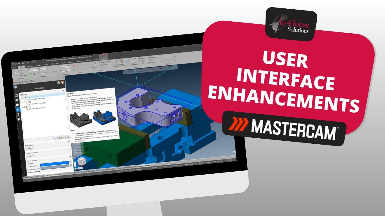 Как Mastercam 2026 оптимизирует пользовательский интерфейс