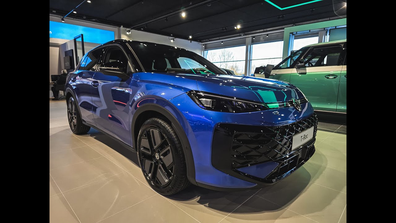 Обзор Volkswagen T-Roc R-Line Black Style | Потрясающий небесно-голубой цвет
