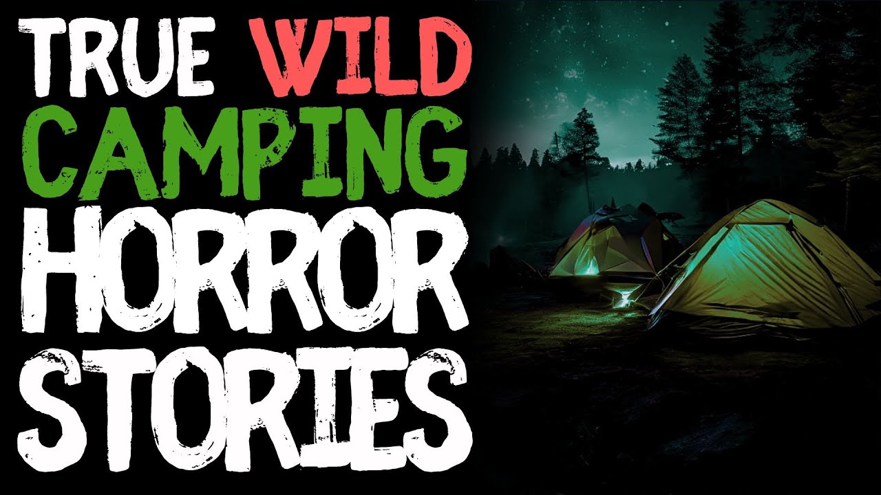 True Wild Camping Scary Horror Stories for Sleep | Black Screen With Rain Sounds