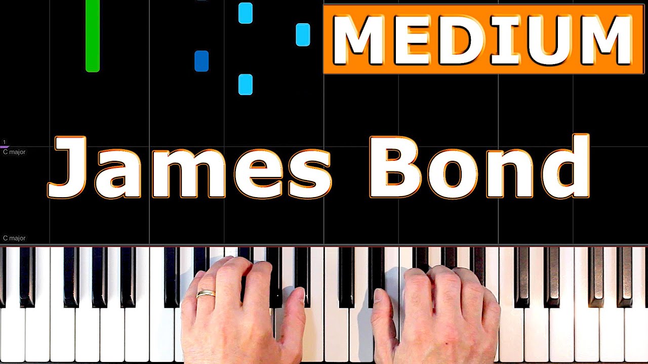 James Bond - Theme - MEDIUM Piano Tutorial - [Sheet Music]