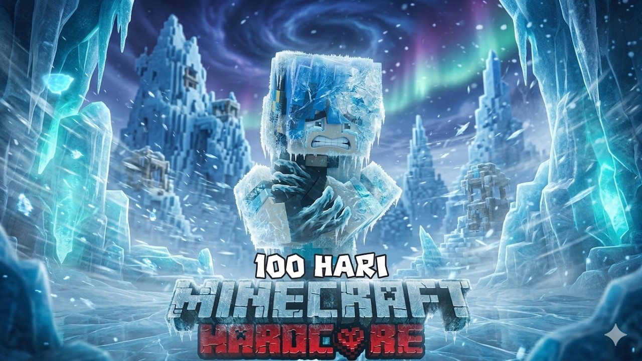 100 Hari Minecraft Hardcore Kiamat Beku