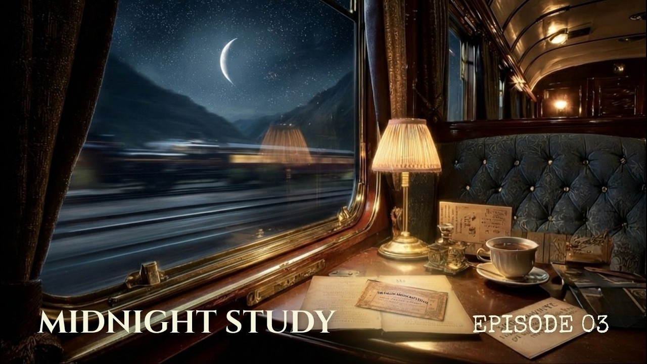 Dark Academia Lofi: Escape on the Midnight Express 🚂 Luxury Train Ambience for Deep Focus