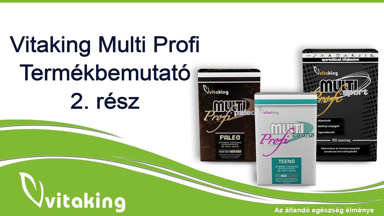 Termékbemutató - Vitaking Multi Profi termékcsalád 2. rész
