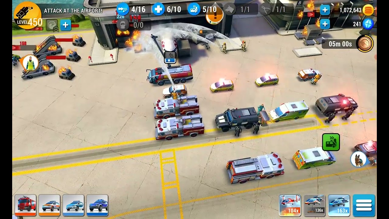 Emergency HQ, Hero Level 138, Attack at the airport