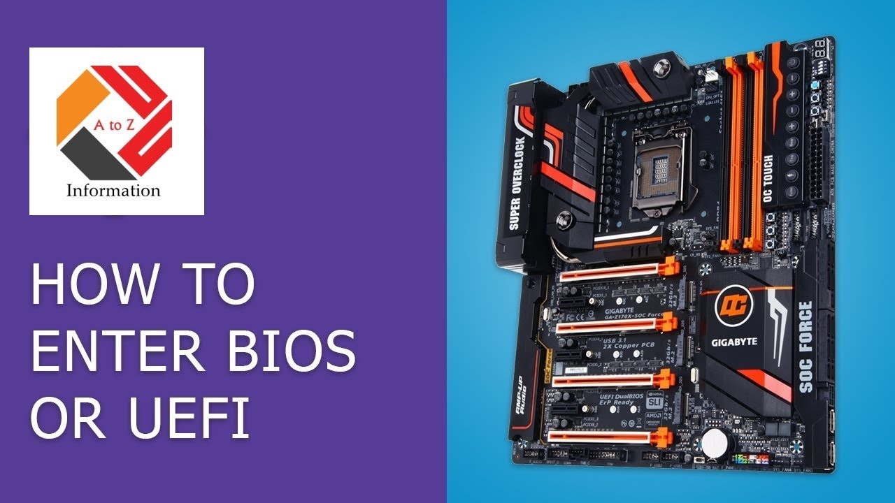 How to Enter BIOS or UEFI in a Computer or Laptop and Boot from a Flash Drive or a CD, DVD