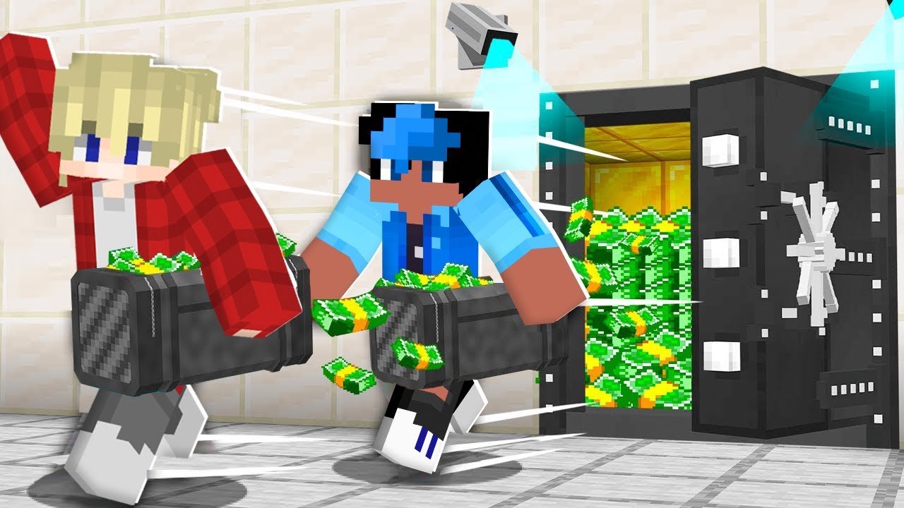 Vykradli jsme Banku v Minecraftu!🤑 Helix a Majty