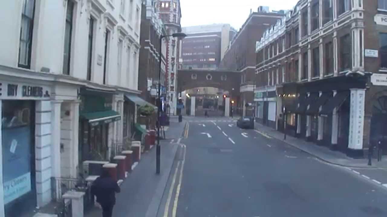 A number 27 bus ride at 5:40am on quiet streets from Chalk Farm Morrisons to Chiswick Business Park.