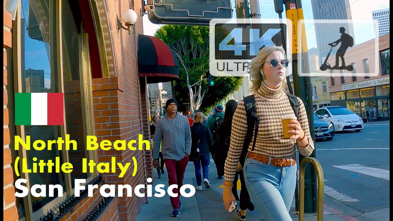 🇺🇸 San Francisco's North Beach (Little Italy) Getting Better? | 4K UHD Escooter Tour