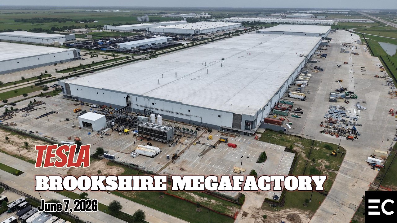 TESLA: Brookshire Megafactory Flyover; June 7th, 2026
