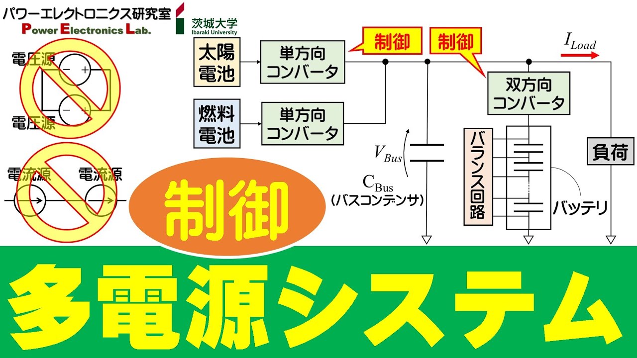 【パワエレ】多電源システムの制御　Control of Multiple Power Source System