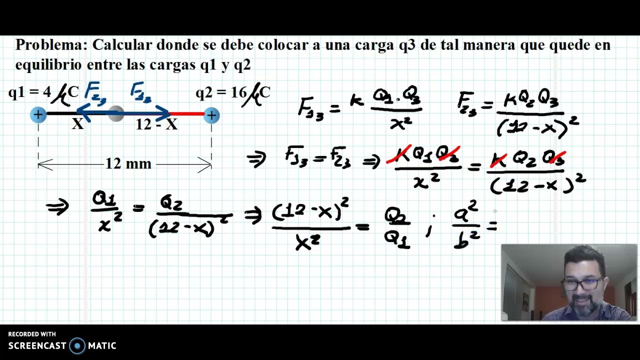 Equilibrio con fuerzas eléctricas