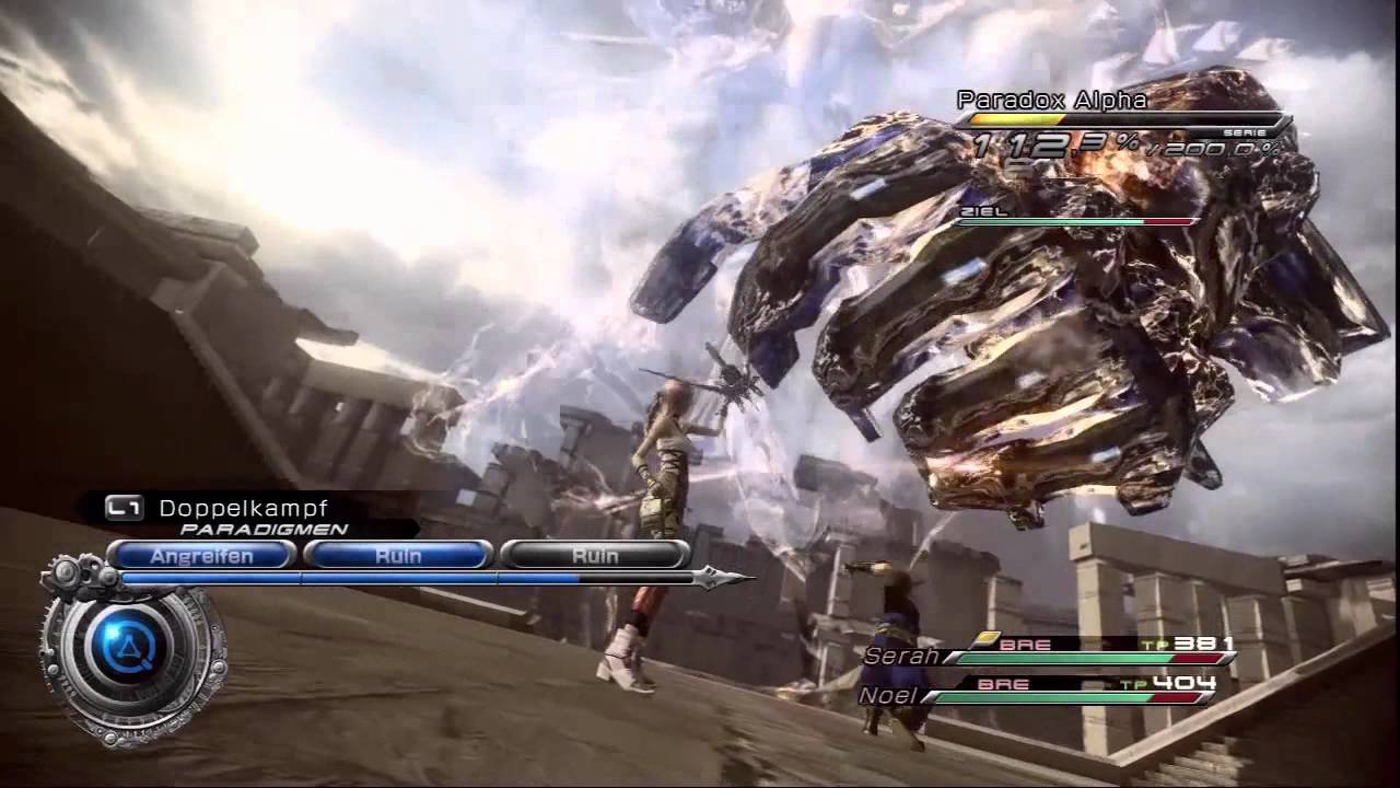 FF XIII-2 Boss Fight #2 - Paradox Alpha (Atlas Arm)