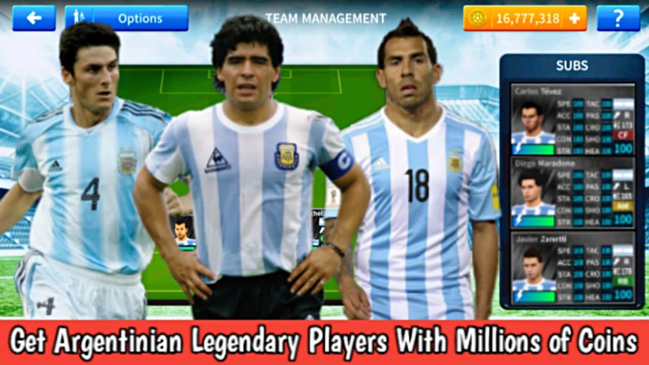 How To Create Argentina Legends Team In Dream League Soccer 2019