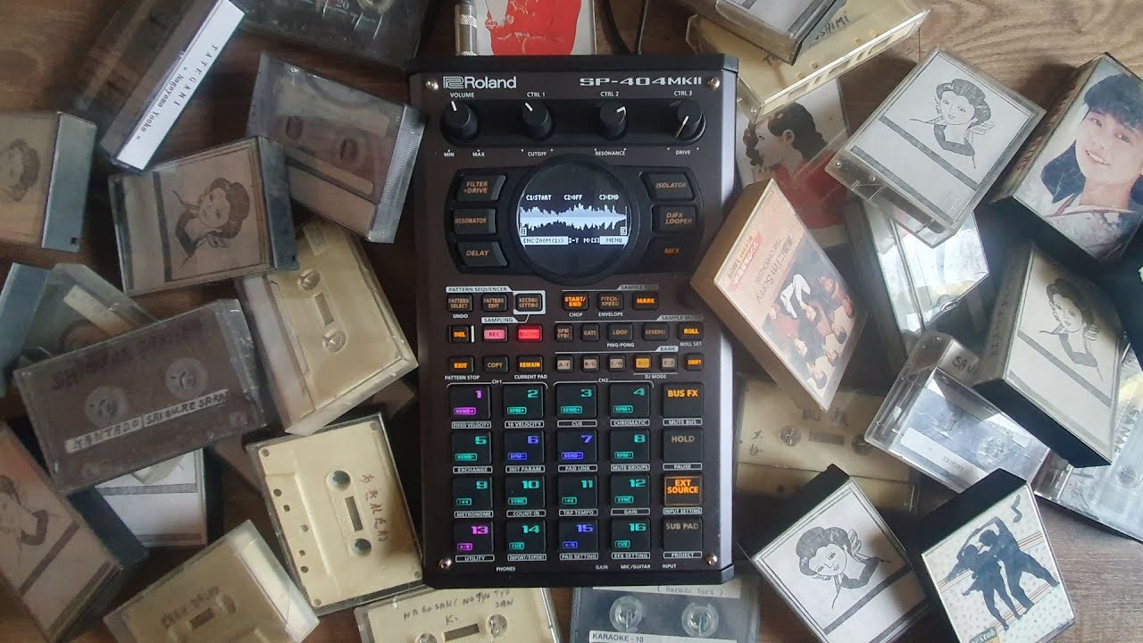 SAMPLEANDO FITAS K7 JAPONESAS NA SP404 MKII