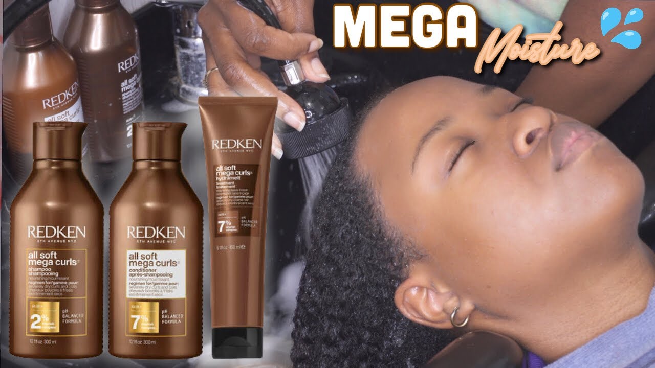 MEGA MOISTURE, MEGA CURLS?!?| *NEW* Redken All Soft Mega Curls Review + Demo