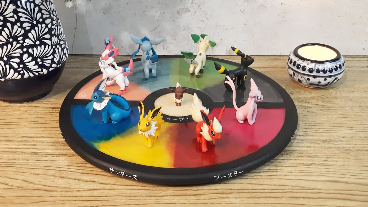 I Made and Eeveelutions Squad Figure Set / Polymer Clay / Scale 1:14