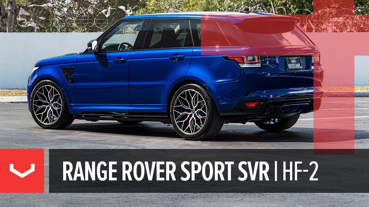 Vossen Hybrid Forged HF-2 Wheel | Range Rover Sport SVR | Brushed Gloss Black