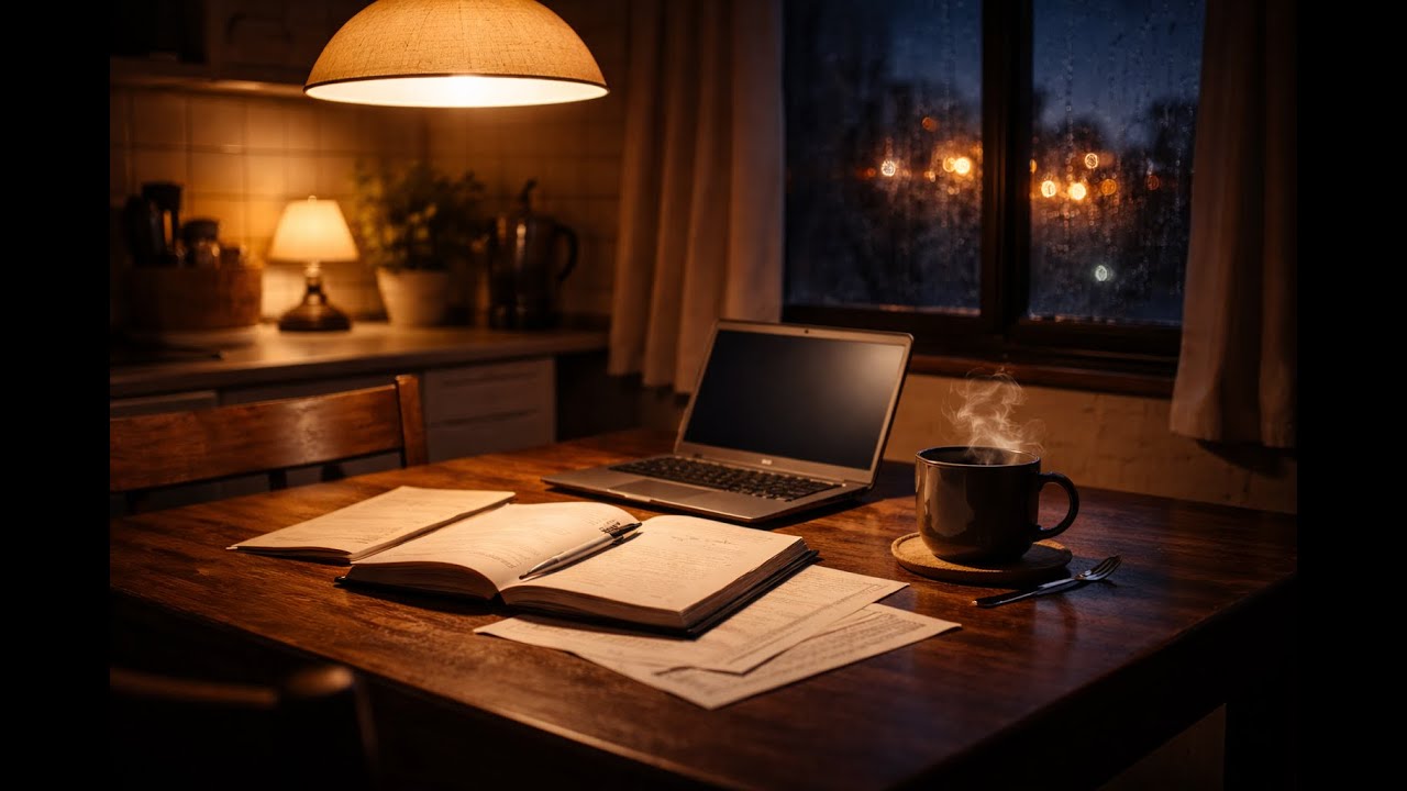 Soft Lofi Rain ☕ Late Night Study Playlist (30 Min Cozy Mix)