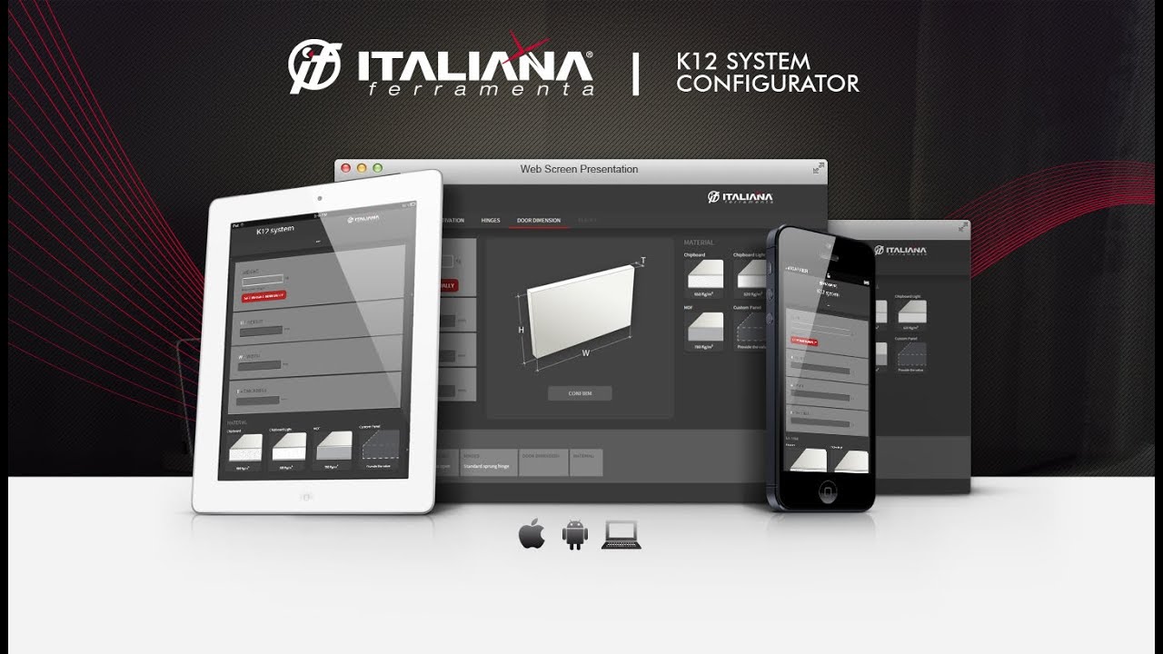 Demo Configurator - K12 drop-down and lift-up Opening System