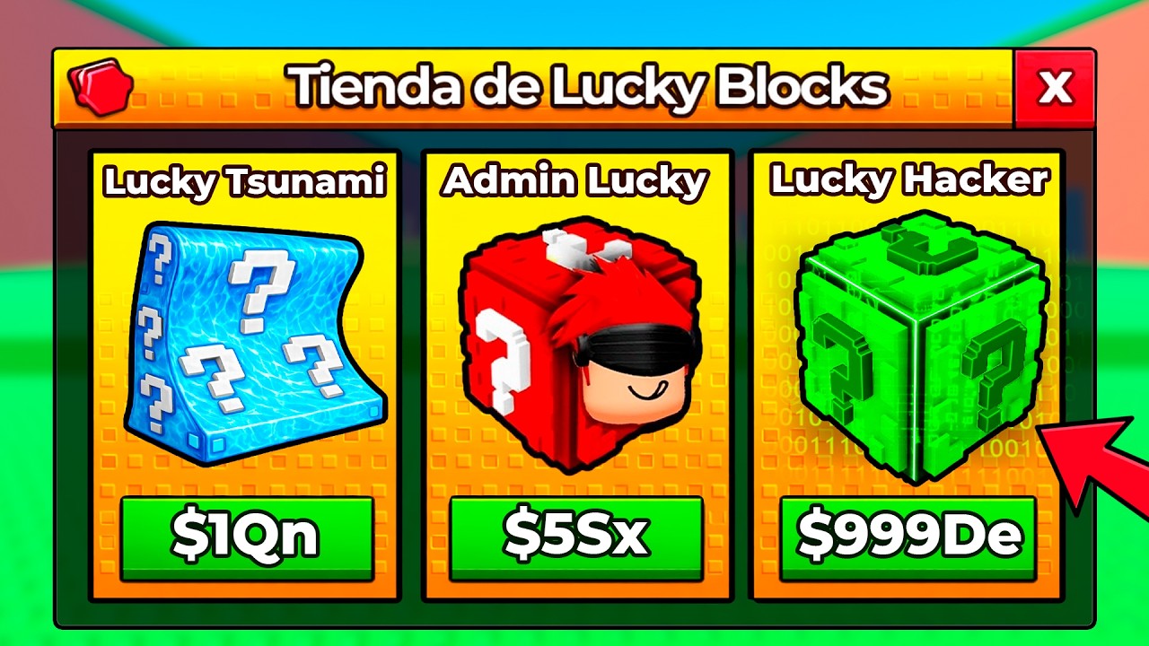 Encontré la TIENDA SECRETA de LUCKY BLOCKS?! Tsunami Brainrots