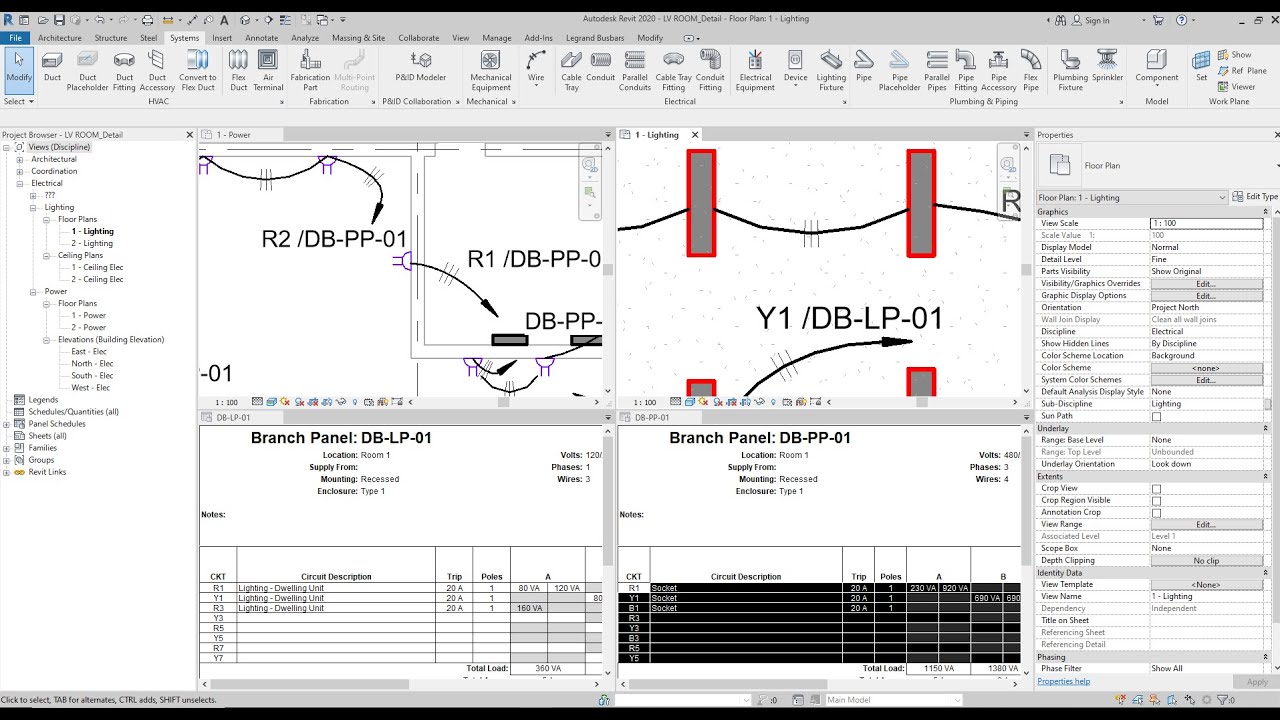How to Giving Circuit Numbering & DB Schedule In Revit