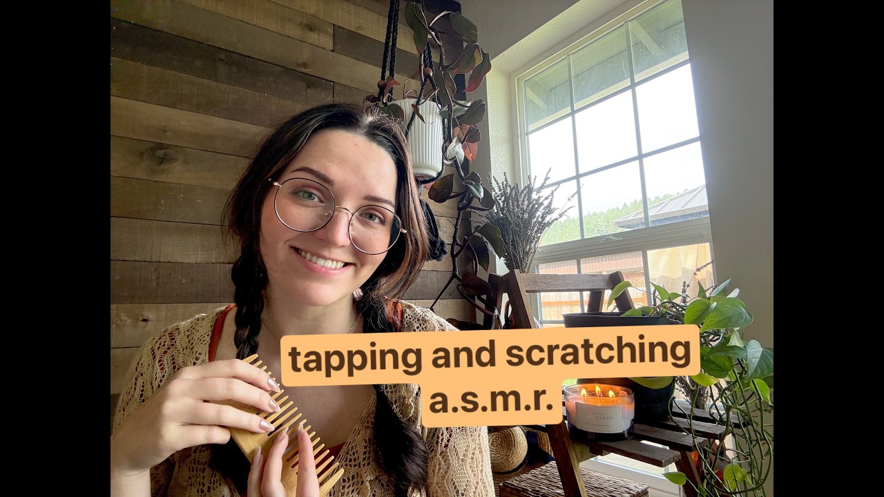 ASMR- new nail goofin 💅🐚🐊(fabric scratching, item tapping, chatty whispers)